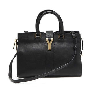 YSL SAINT LAURENT Women's Black Ligne Y Satchel Handbag, YSL1380