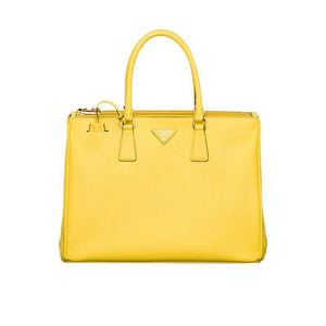 PRADA Women's Yellow Saffiano Lux Shopping Tote, PR1410