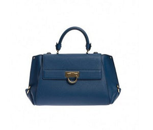 FERRAGAMO Women's Sofia Blue Indie Handbag, FR1150