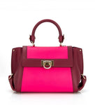 FERRAGAMO Women's Sofia Framboise Calf Pink Handbag, FR1160